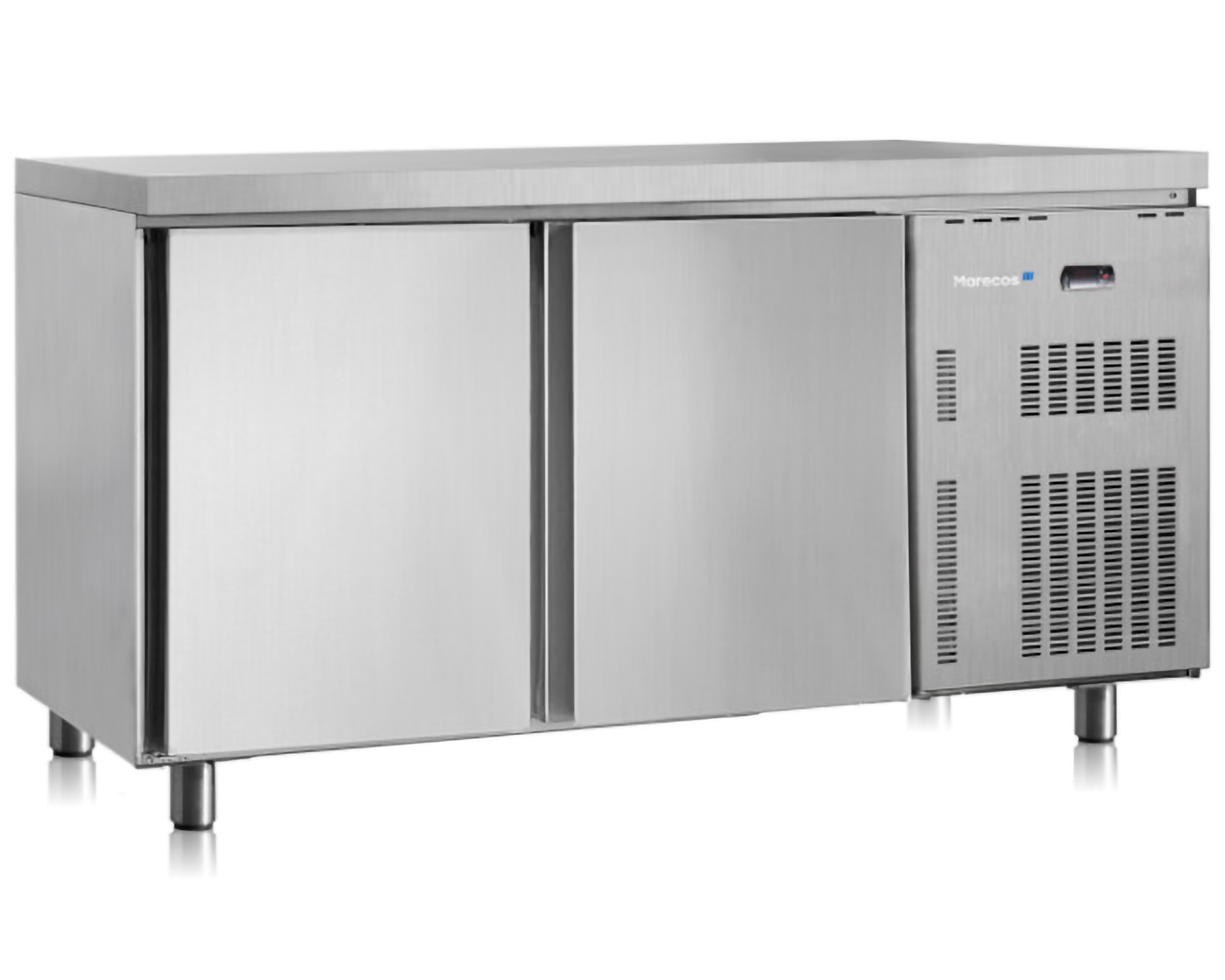 Marecos Softline Table réfrigérée - 2 portes - 1500x600x(H)850mm