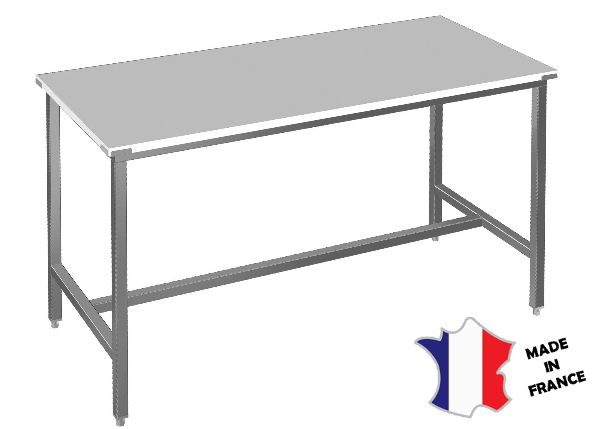 Table mixte de découpe | centrale | dessus polethylene | 1000(l)x700x900mm