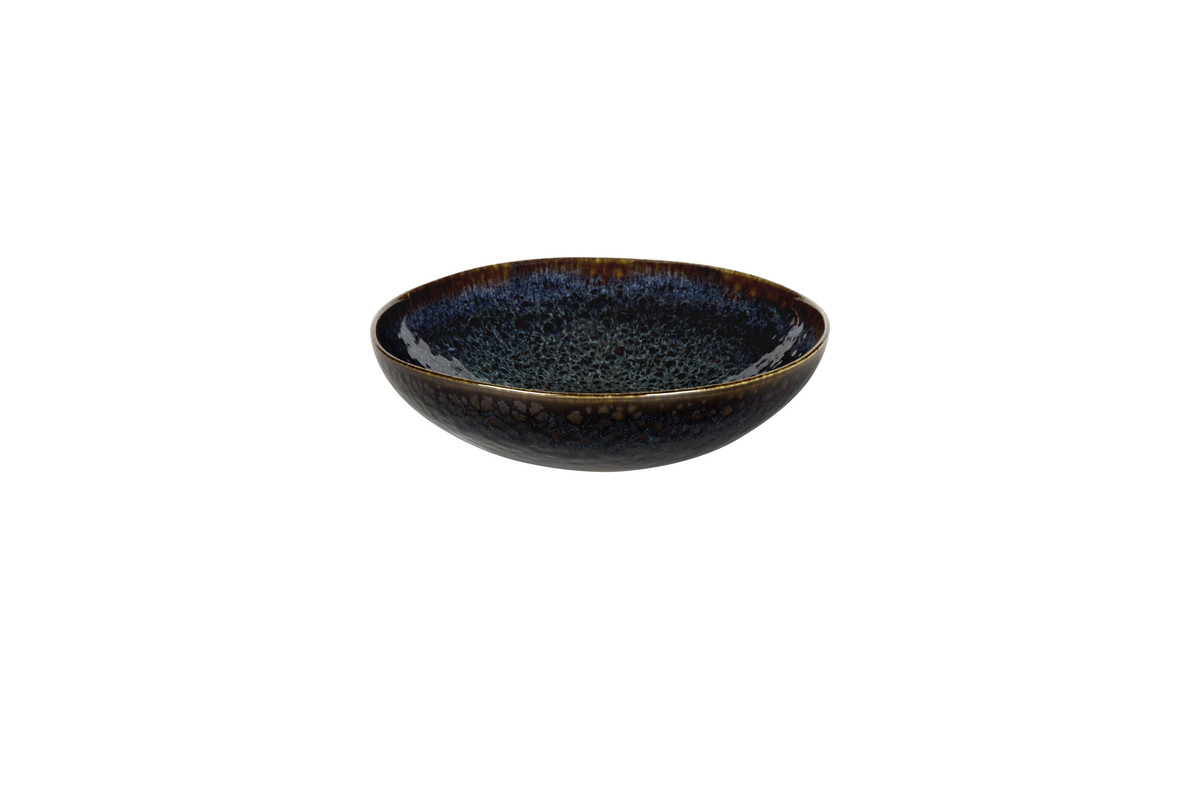 Bord diep Eccentric 22 cm Blauw Stoneware