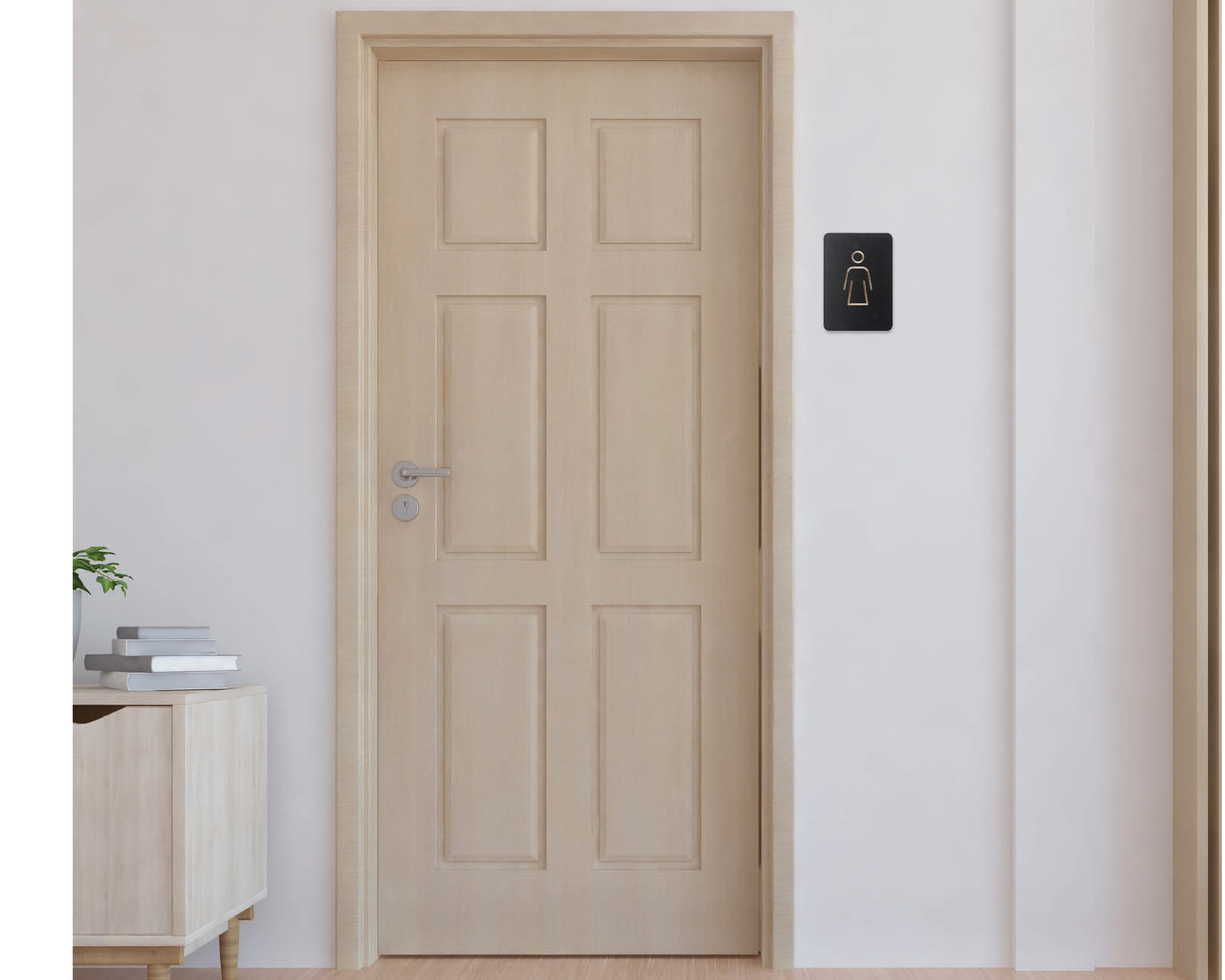 Pictogramme signe femme noir