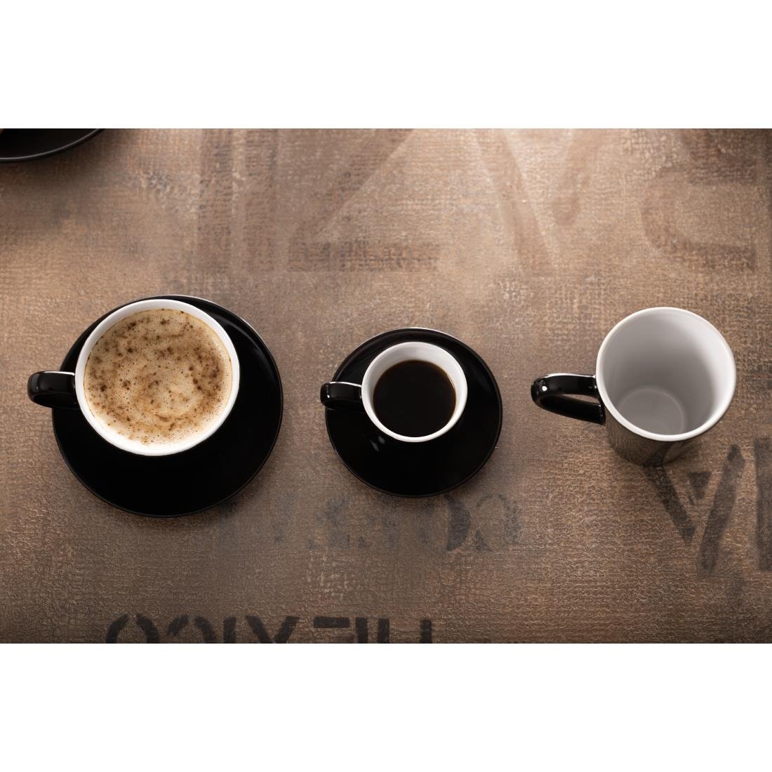 Olympia Cafe Espresso Tasse Schwarz 100ml (12 Stück)