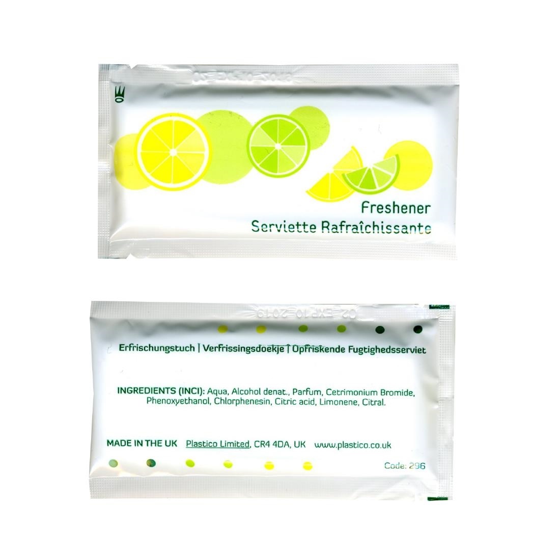 Erfrischungstuch Zitrone | 270x180mm | 1000 Stück