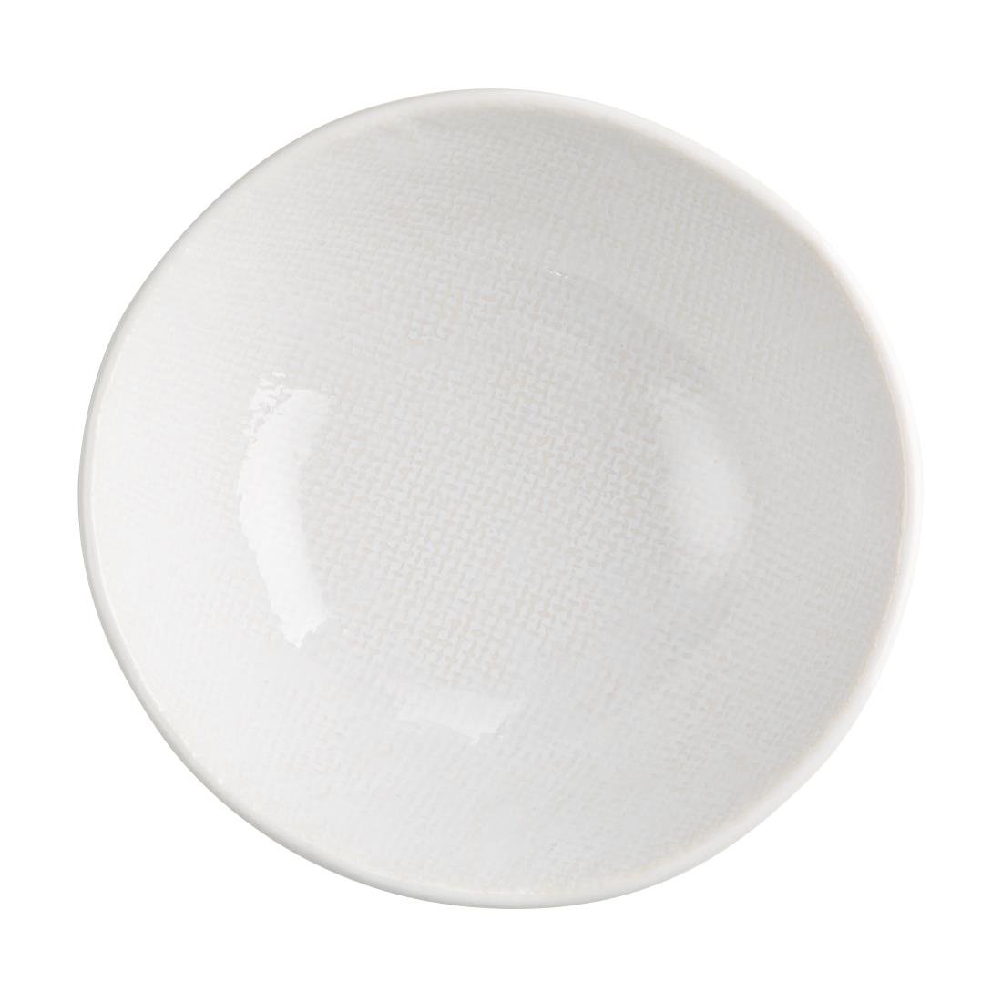 Olympia Denim Witte Coupe Kommen 160mm (Pak van 6)