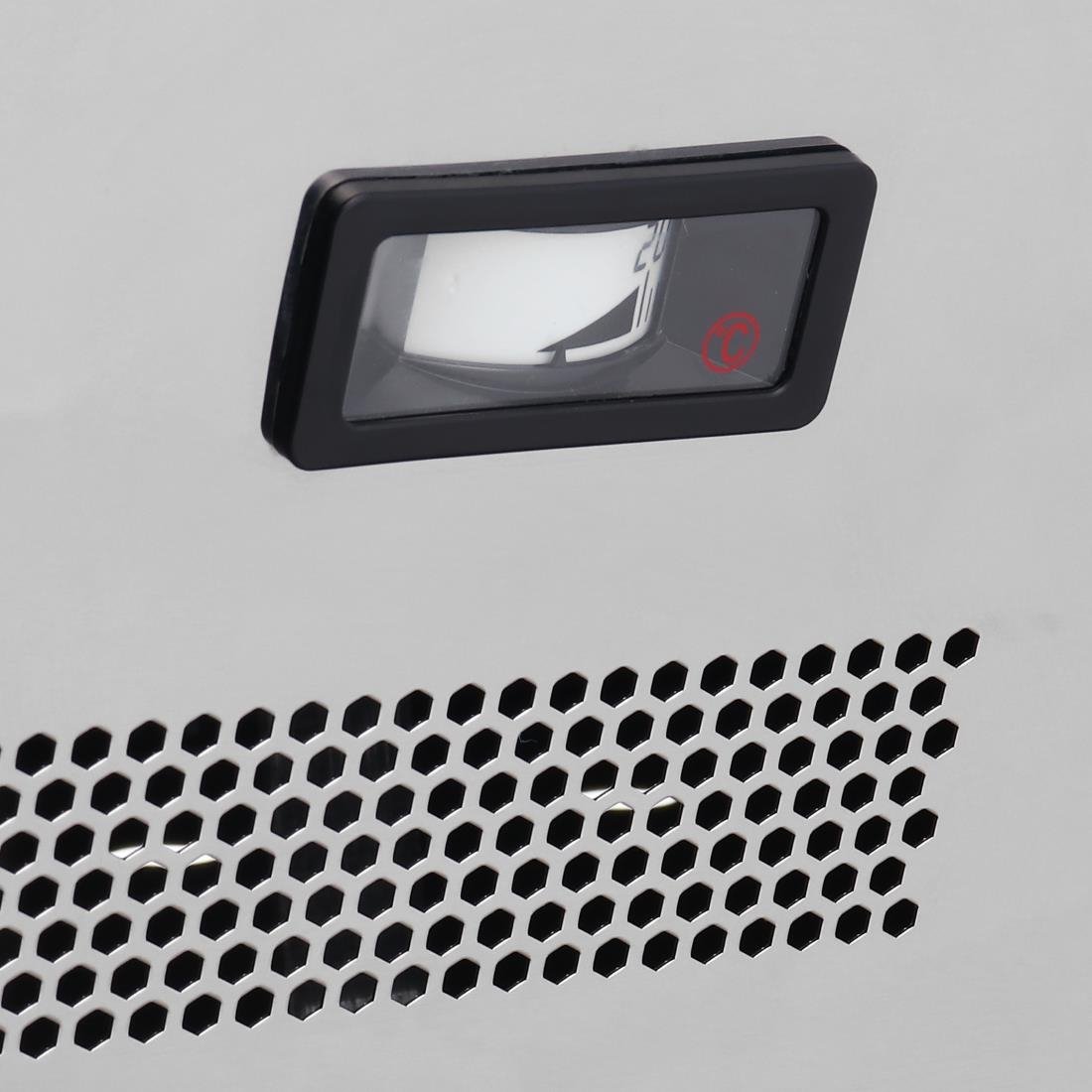 Vitrine chauffante de comptoir carrée Buffalo 160L