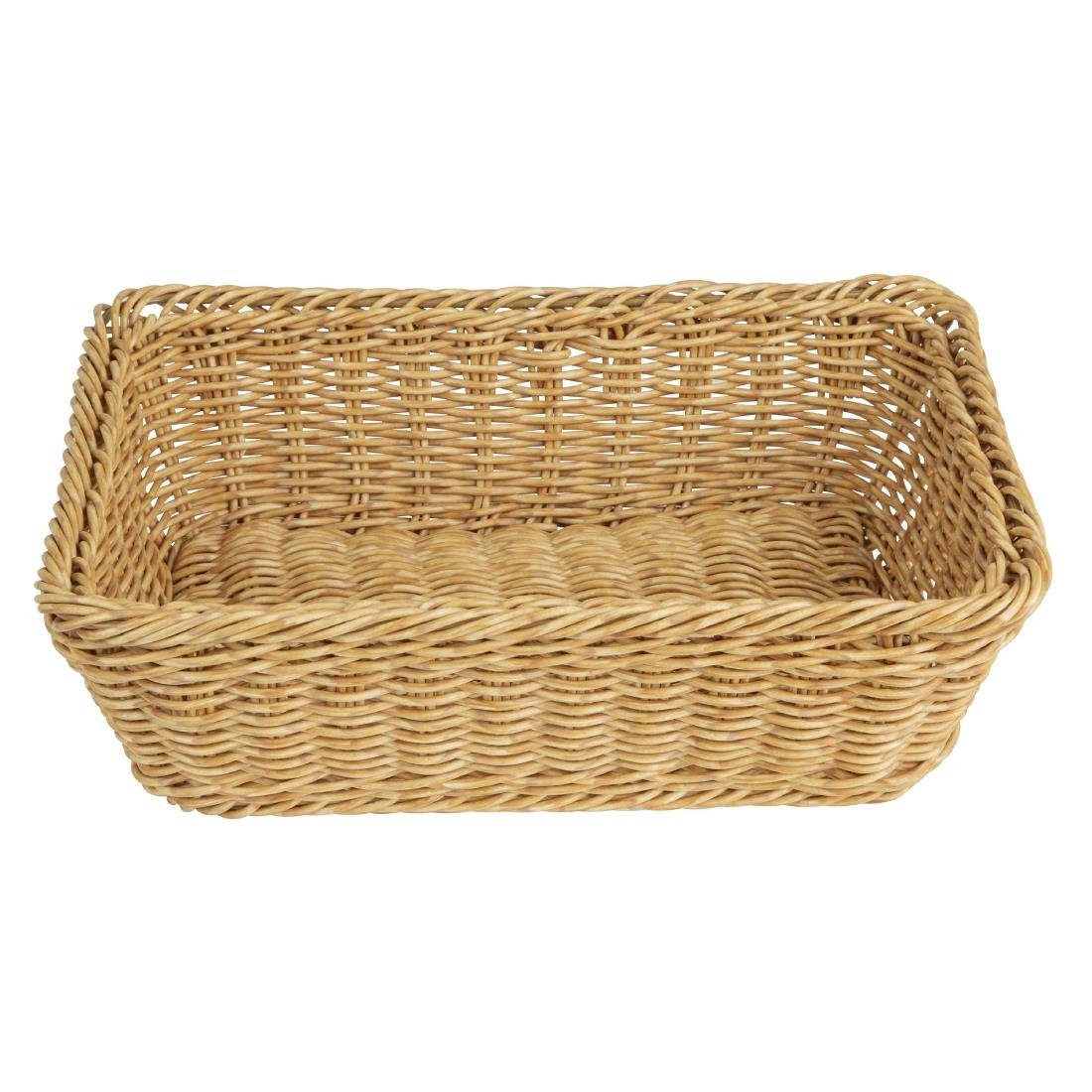 Olympia Polywicker Rechteckiger Korb Hellbraun 300x230mm
