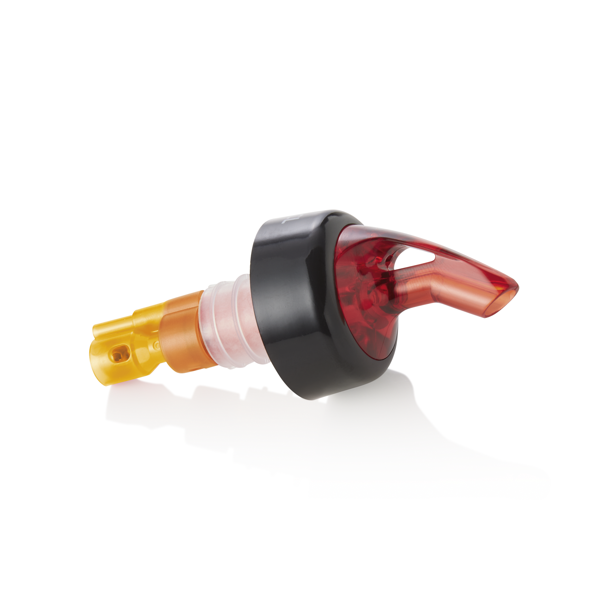 Gietset, 1,5 cl, oranje, set van 12 stuks, kunststof, roestvrij staal