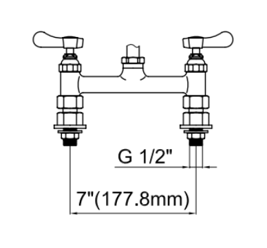 Mini douche de pré-rinçage - Duobloc - 16 bars/min