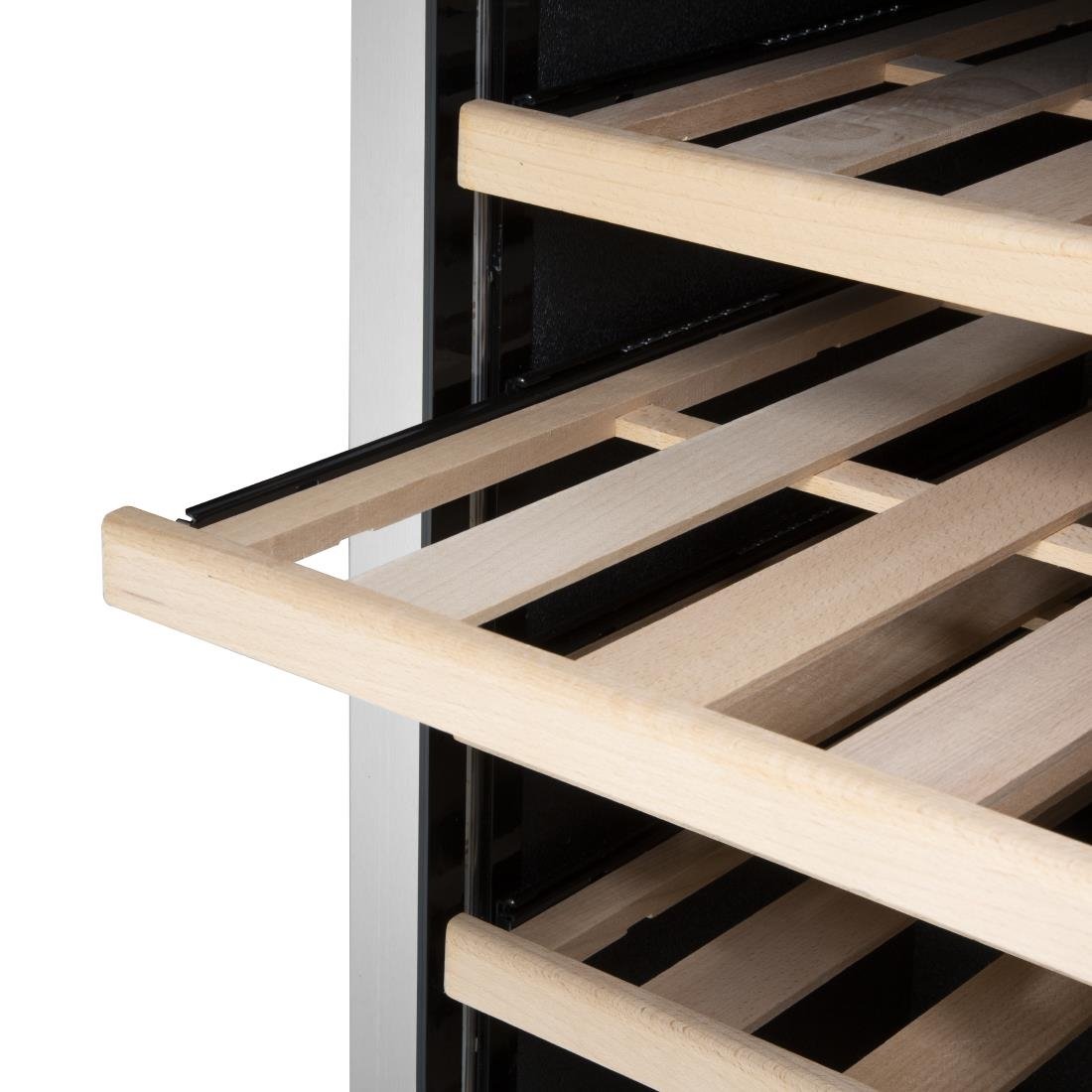 Polar G-Serie Dual-Zone-Weinkühlschrank Edelstahl 109 Flaschen