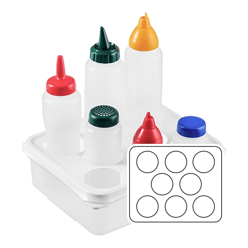 Knijpflessen-organizer