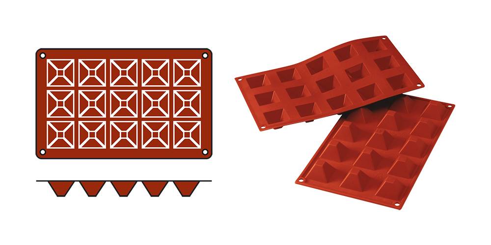 Backform - Pyramid-Mini - 15 Stück