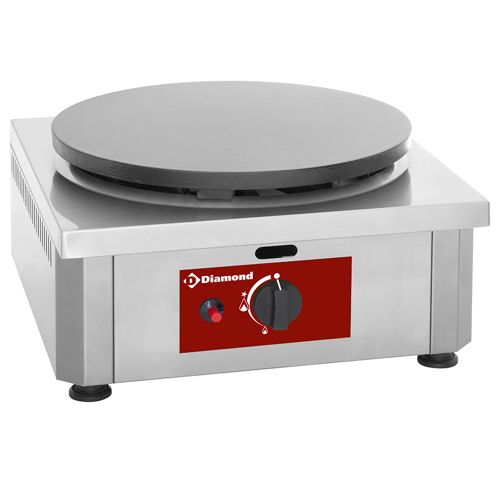 Gaspannekoekplaat hoog rendement, Ø 400 mm "geëmailleerd"