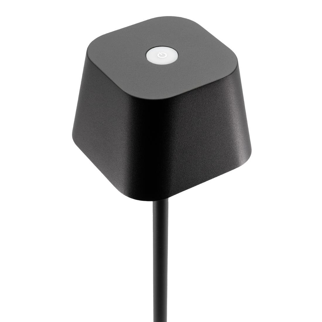 Securit Schwarze dimmbare LED-Tischleuchte Georgina inkl. magnetischem Ladekabel