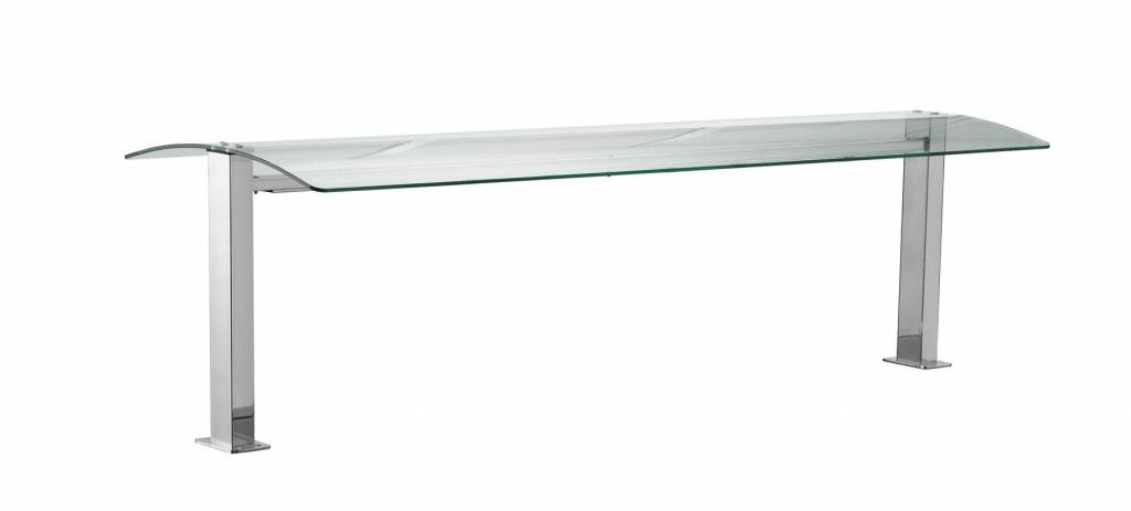 Edelstahl Brücke für  SOUL | Halotherm Lampen  | Glas zweiseitig gebogen | Erhältlich in 5 Größen