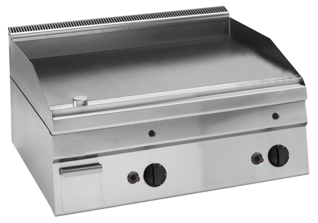 Gas-Bakplaat GBP6 / GL-700 - Gladde Plaat - 8kW - 700x600x(H)300mm