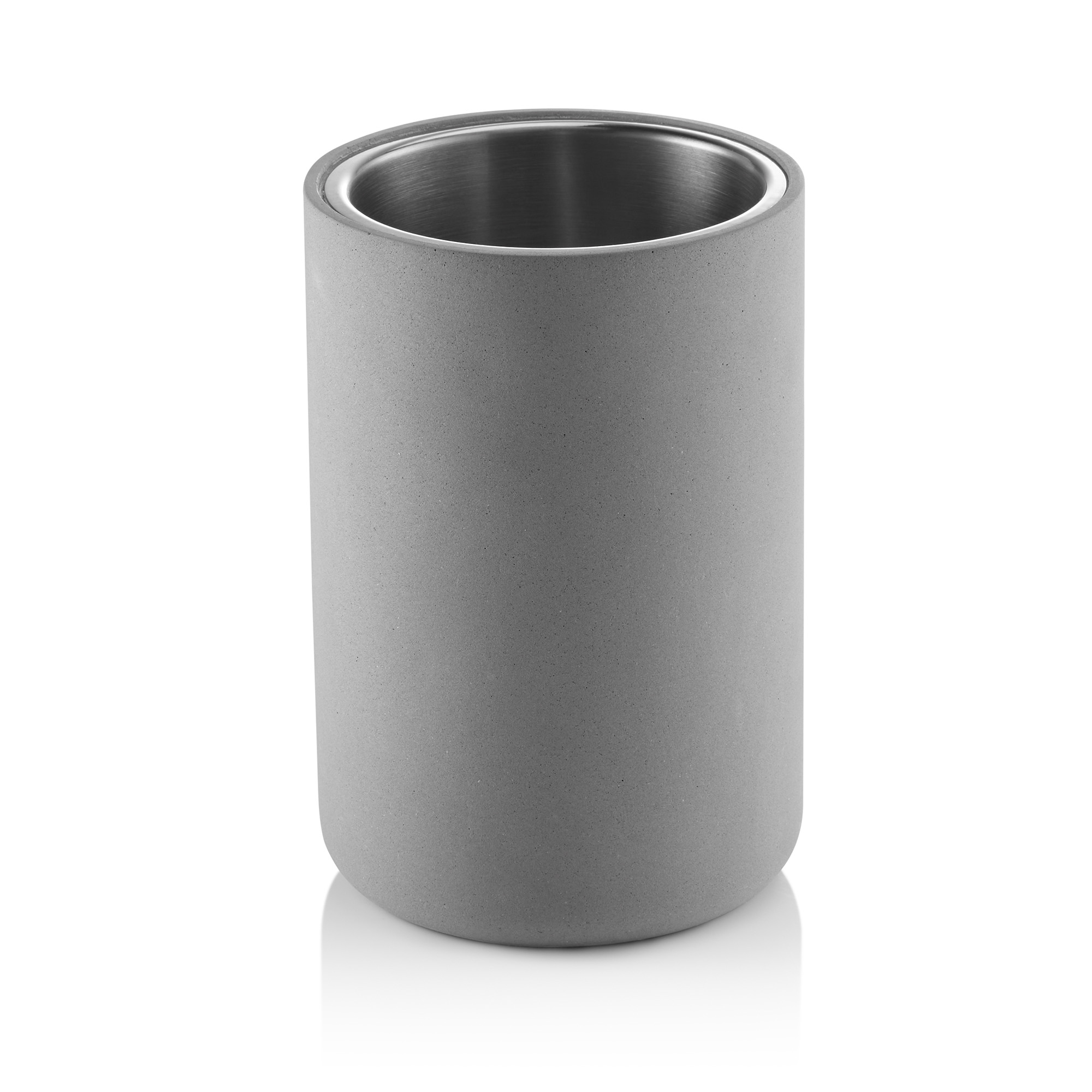 Fleskoeler, Ø 13 cm, Hoogte 20 cm, beton, dubbelwandig, roestvast staal 18/10