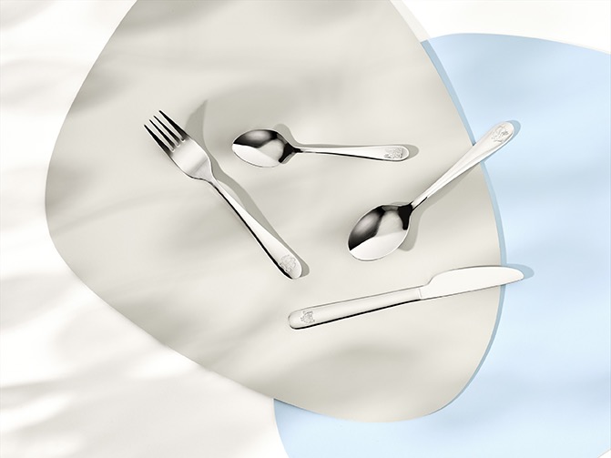 Kindermes Set SOFIA, 18,5 cm, Set van 12 stuks, roestvast staal 18/0