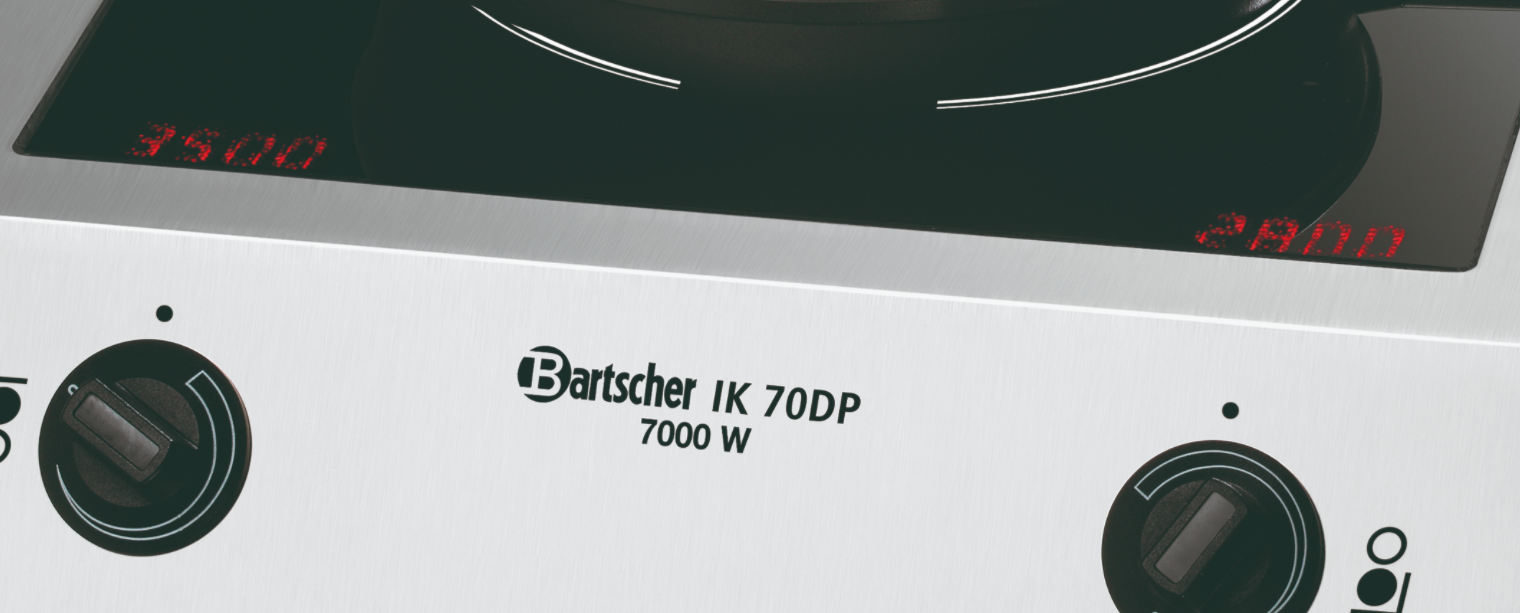 Table de cuisson à induction IK 70DP | 2x Surface de cuisson Ø245mm | 7kW