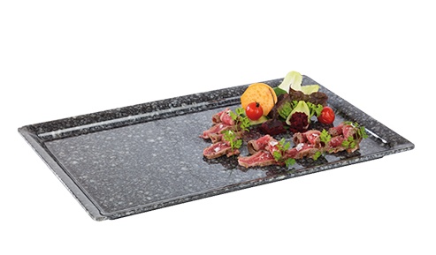 Plaque d'affichage - Mélamine - Aspect granit - GN2/4