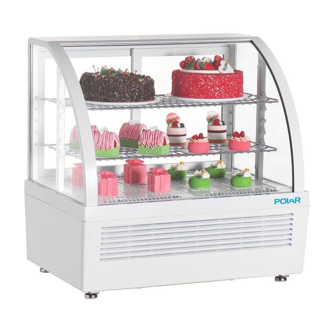 Polar C-Serie Theken-Display-Kühlschrank Weiß 100Ltr