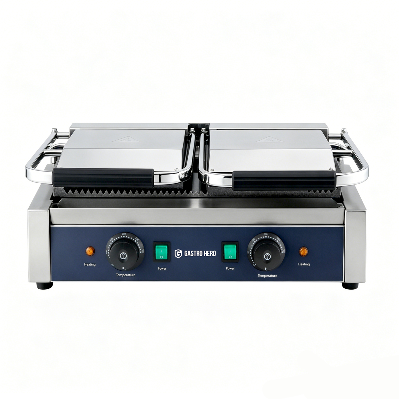 Elektro-Kontaktgrill ECO 2 x 1,8 kW, gerillt