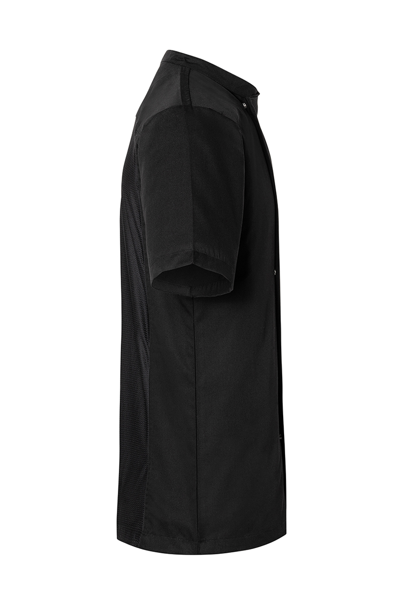 Chemise de cuisine manches courtes à enfiler Basic - Noir - L