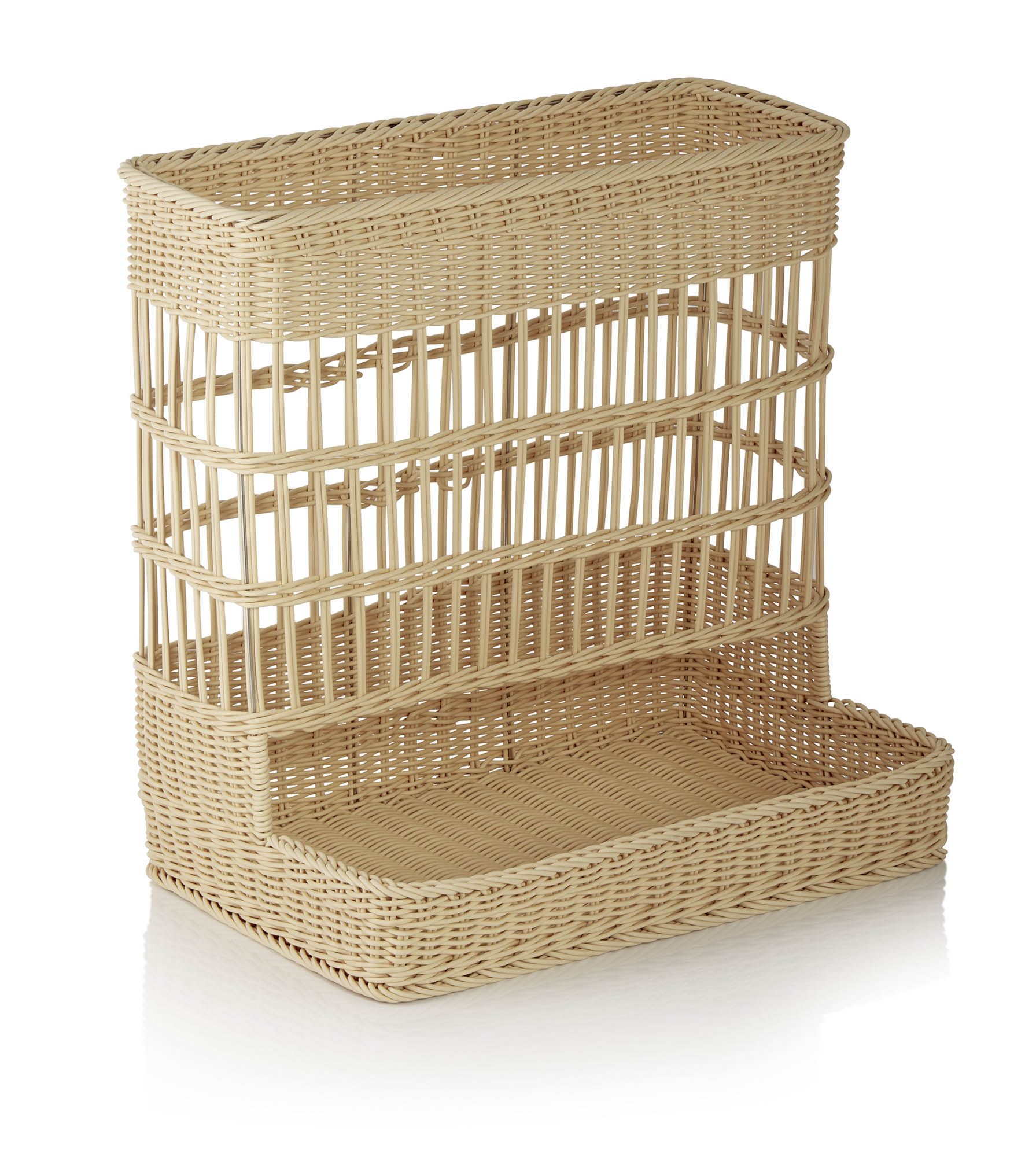 Broodjesopslag WEAVER PRO systeemkorven, 60 x 49 x 60,5 cm, lichtbeige, polypropyleen