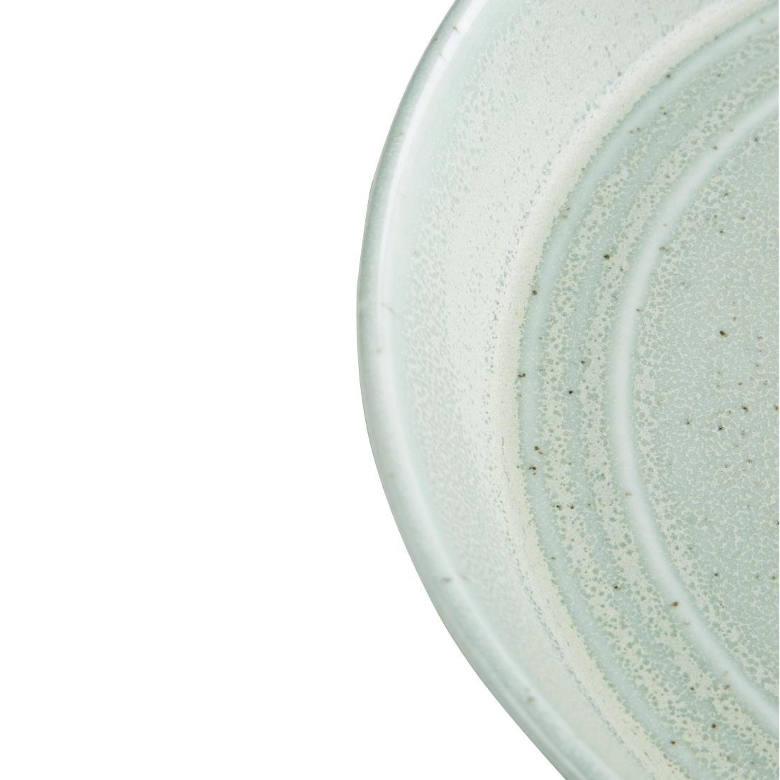 Cavolo Flache runde Schale | Pastellgrün | Ø220mm | 4 Stück