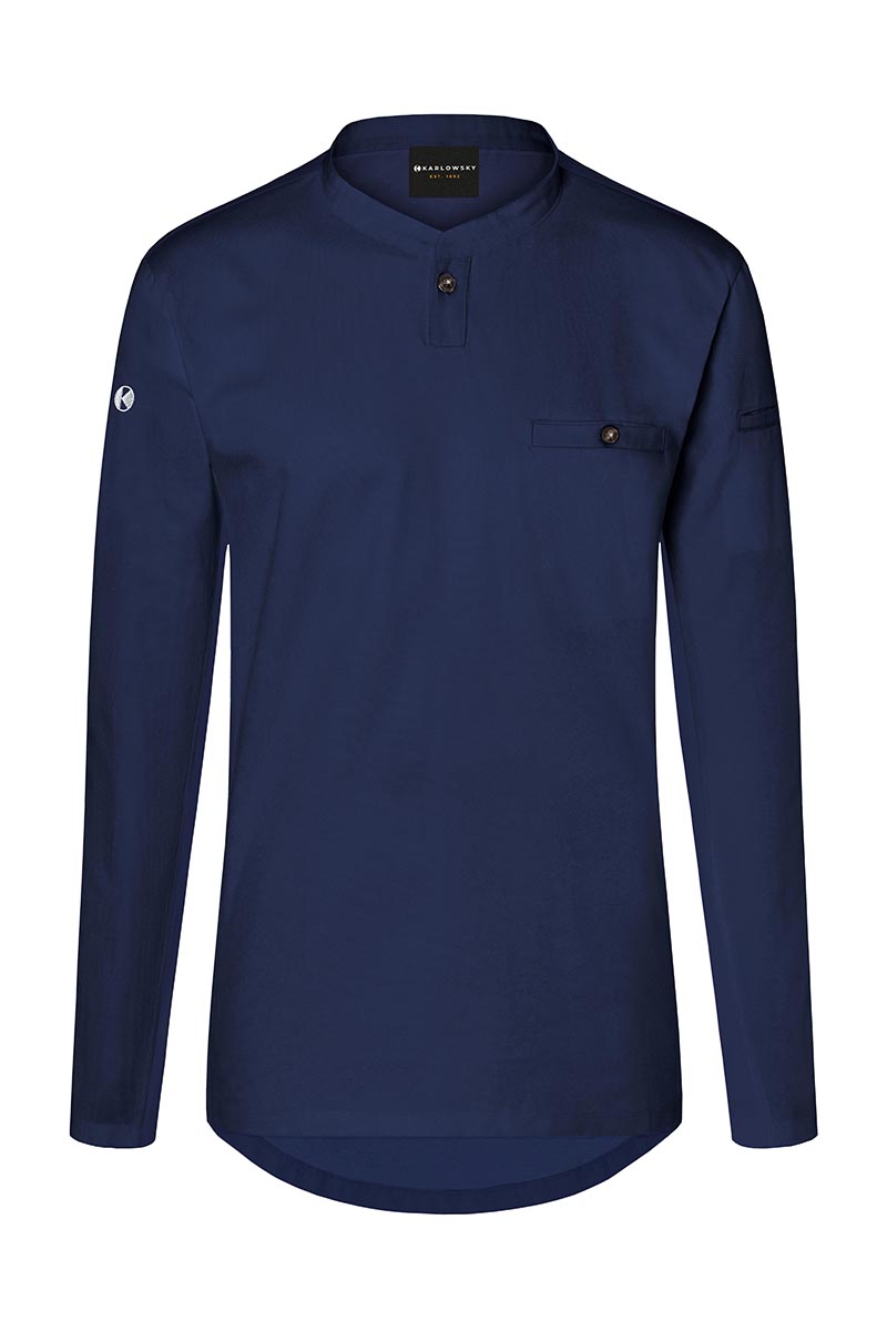 Langarm Arbeitsshirt Performance - Marine - XL