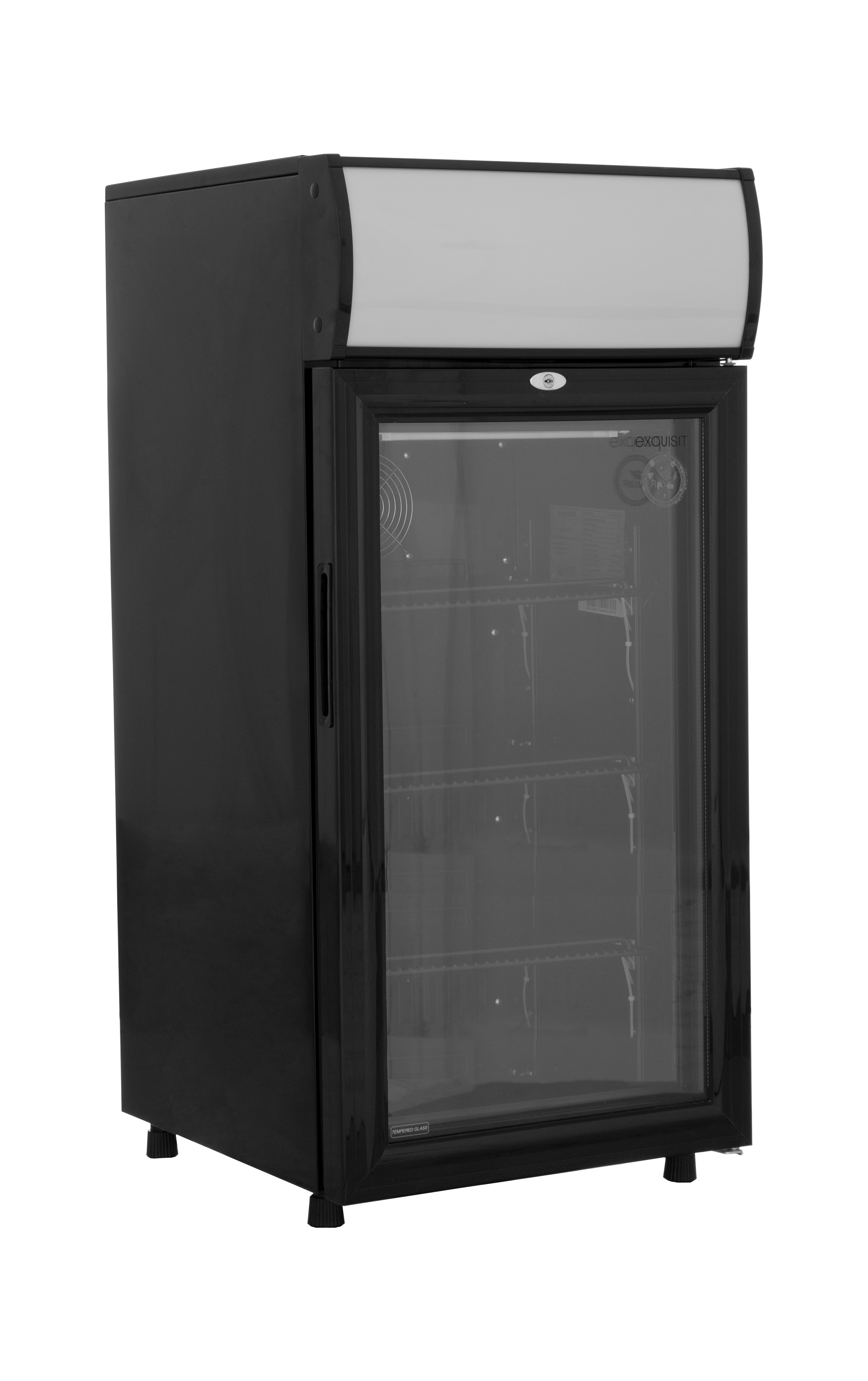 Display Koelkast - Zwart - 80L - Exquisit