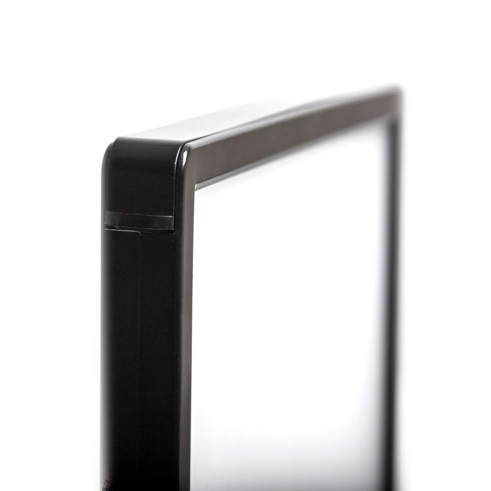 LED T Aufsteller - A4 1/3 Hochformat Schwarz