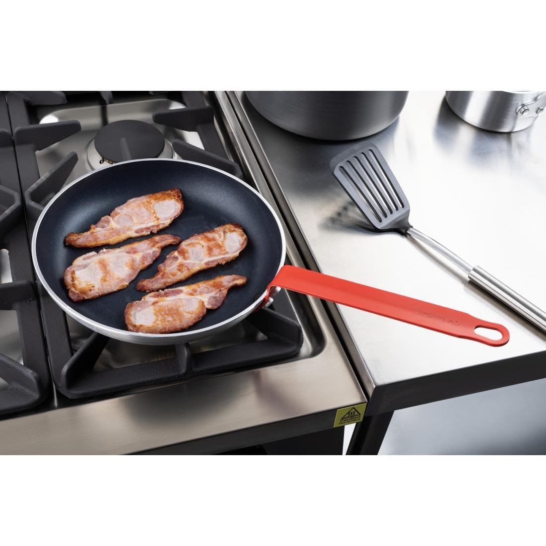 Hygiplas Aluminium Antihaft Teflon Platinum Plus Bratpfanne mit rotem Griff 28cm