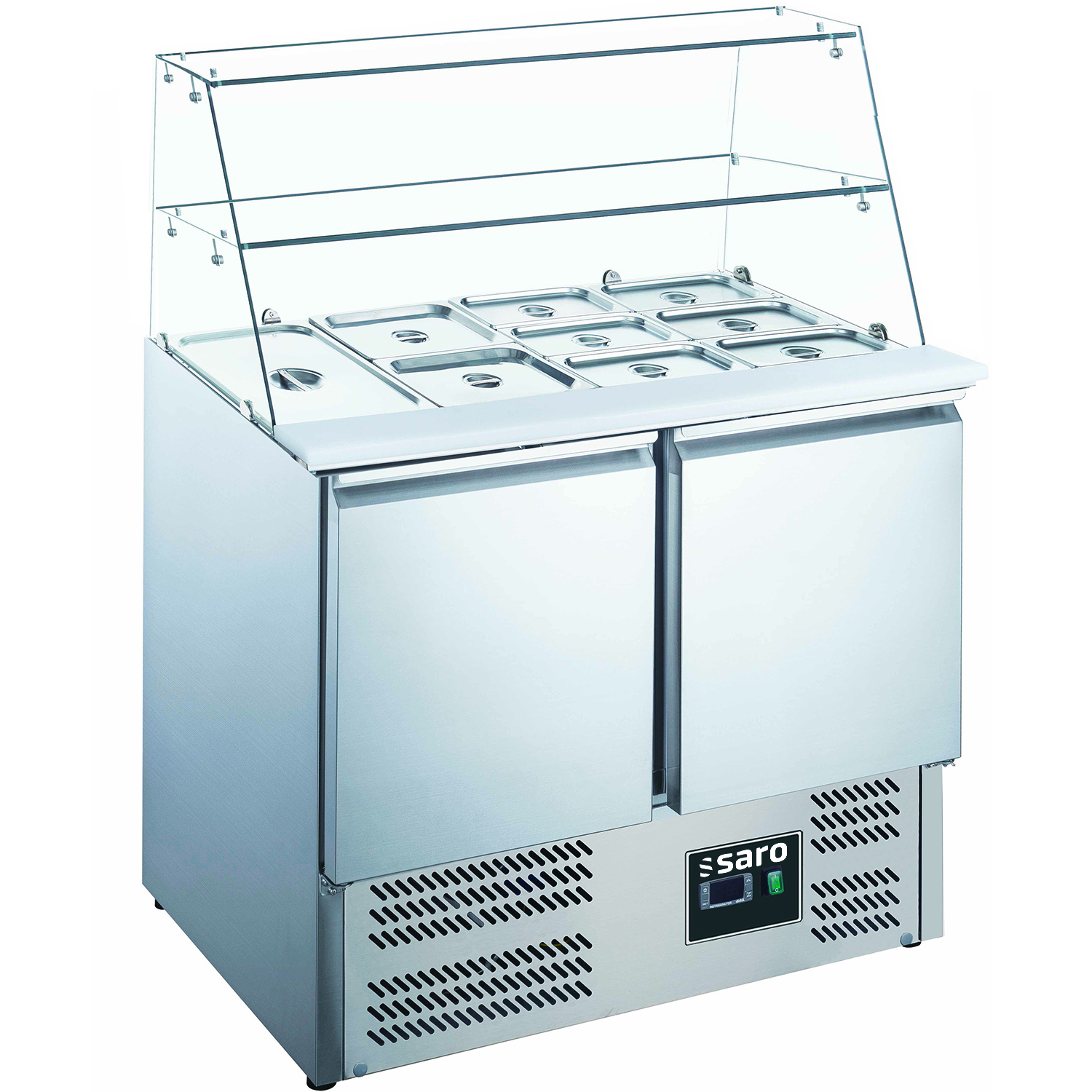 SARO Saladette, 2 portes, surélévation en verre, modèle ES 900 G