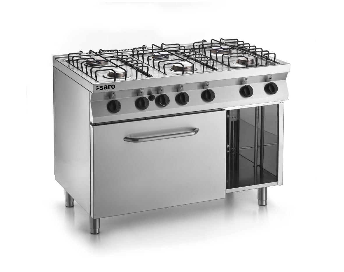 SARO Fast-Serie Gasherd, Elektrobackofen, F7/FUG6LE