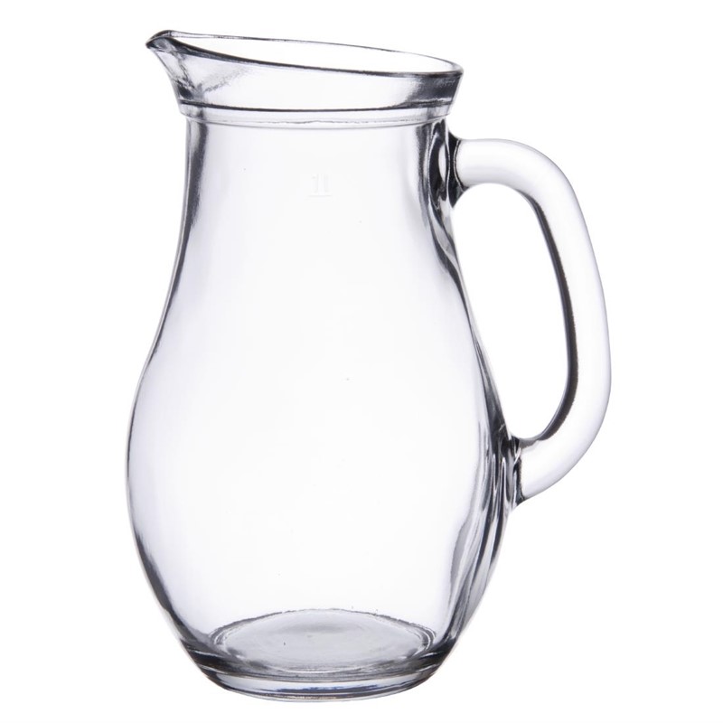Bistro Glaskrug 1 Liter | 6 Stück