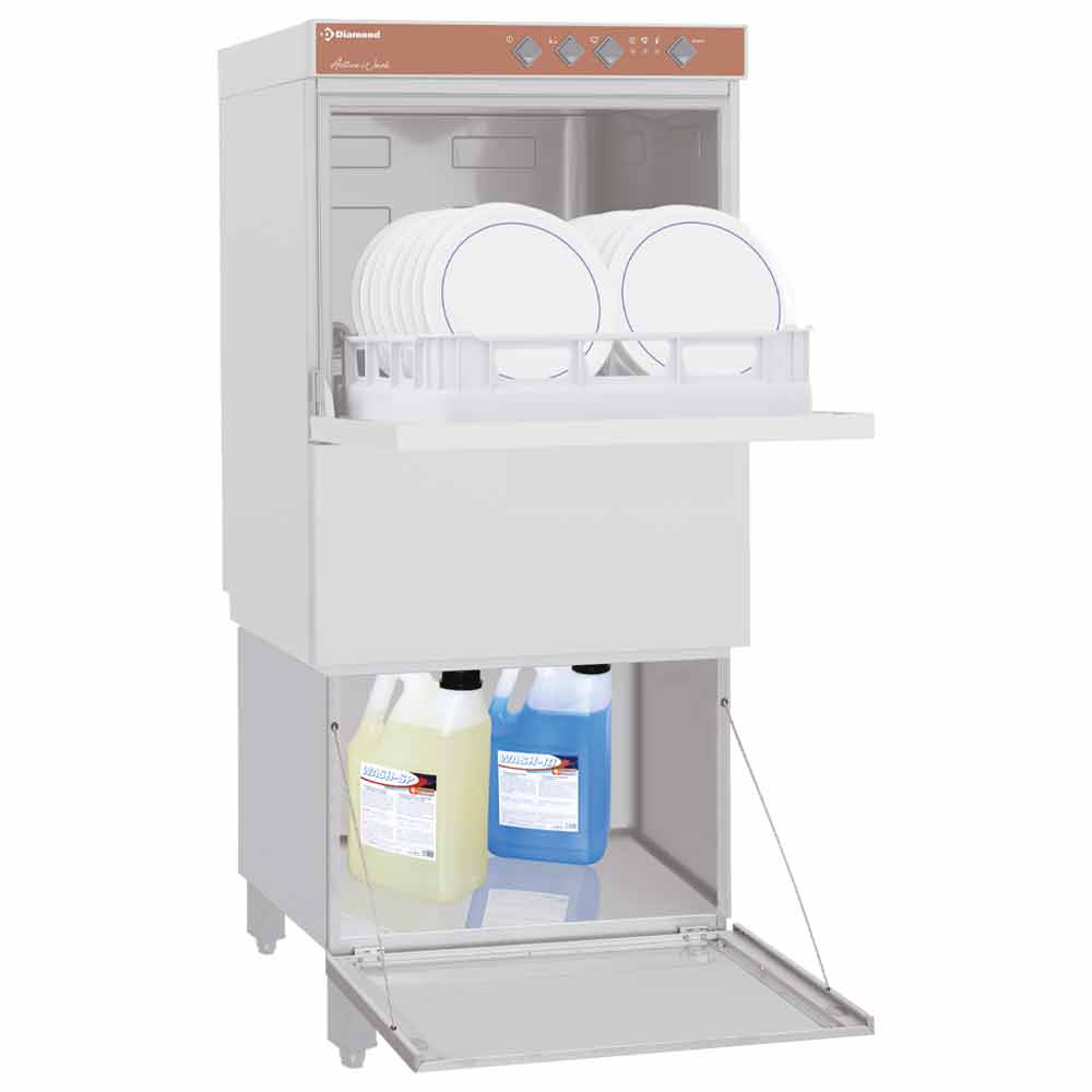 Geschlossenes Untergestell für Geschirrspülmaschinen