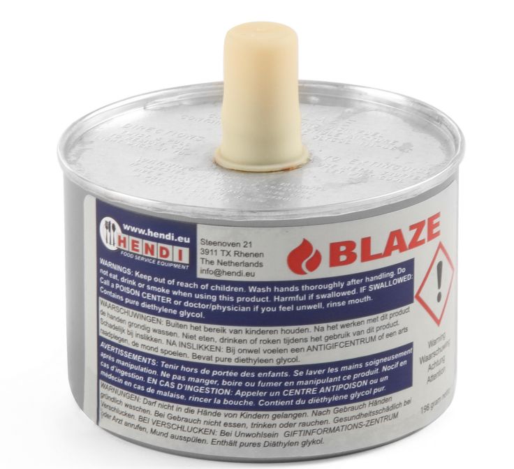 Brandpasta - blikje/lont 225 g - diethyleen glycol Liquid Blaze