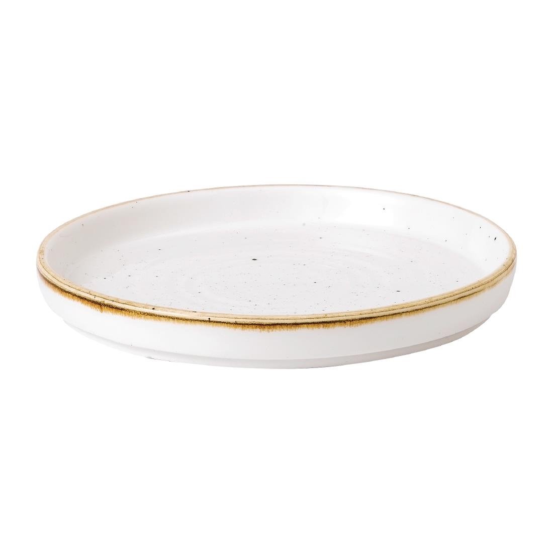 Assiettes avec rebord Churchill Stonecast Barley White 157mm (Lot de 6)