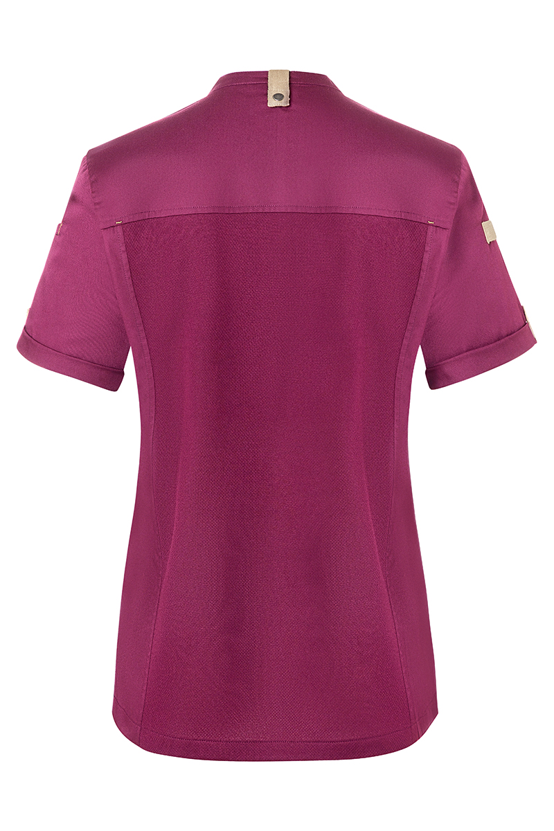 Veste de cuisine pour femme á manches courtes Green-Generation, en matériau durable, - Fuchsia - 34