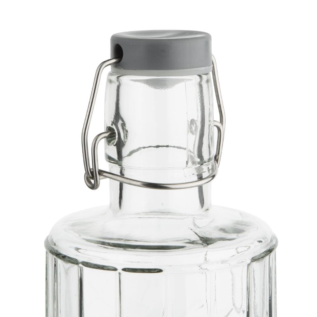 Bouteilles d'eau en verre avec bouchon Olympia Geo 380 ml (lot de 6)