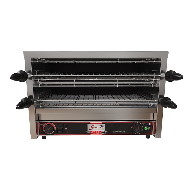 Toaster multifonctions avec régulateur - Grand Club - 2 étages - 400 V - 11574R-2