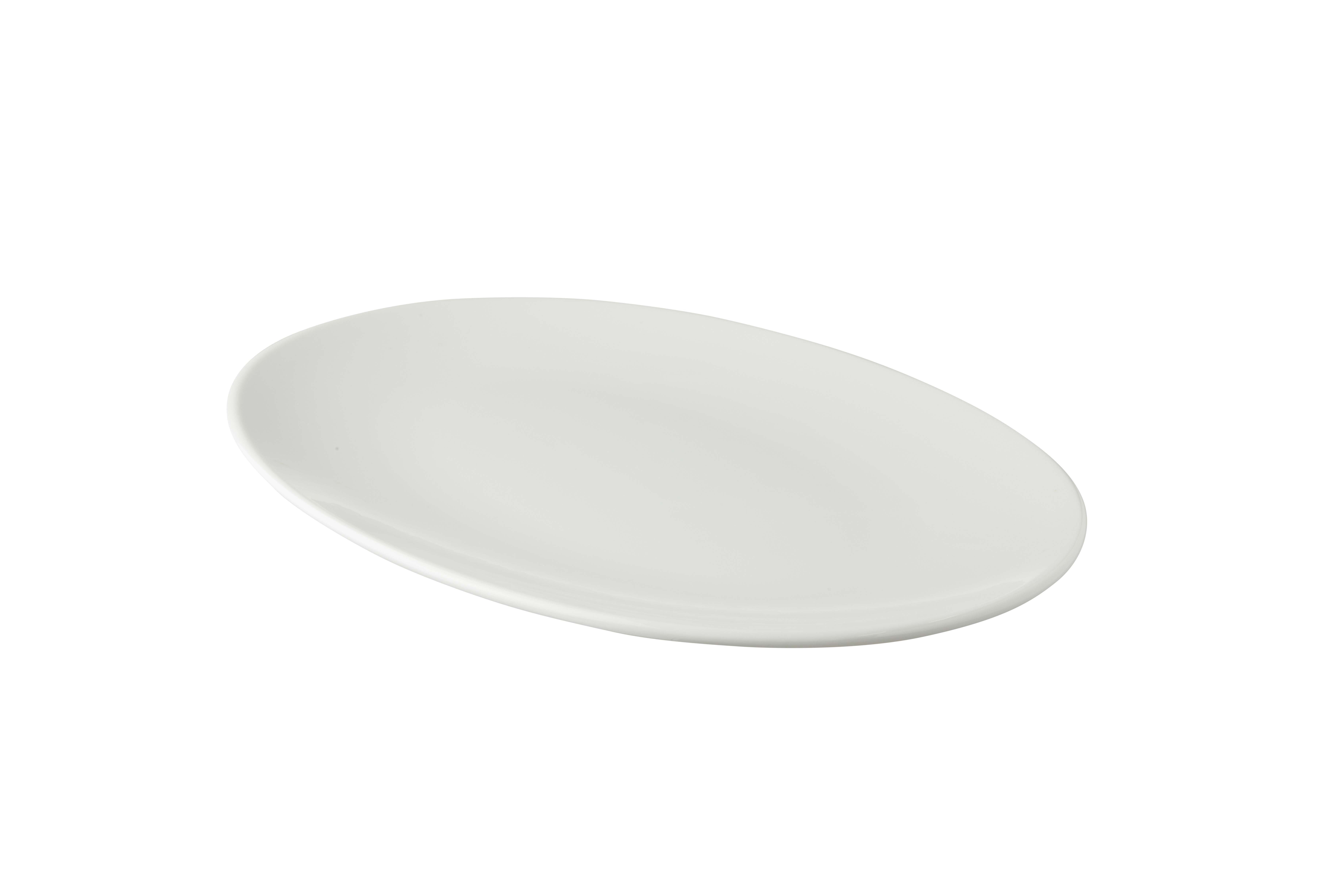Bord coupe White Delight 30 x 21.5 cm Wit Porselein