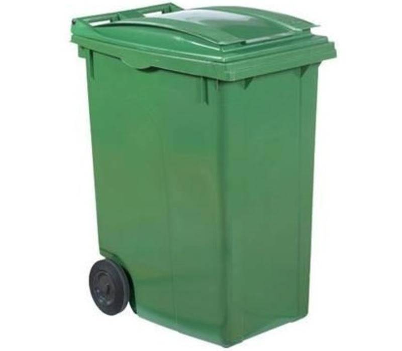 Afvalcontainer op Wielen- 360 Liter Groen