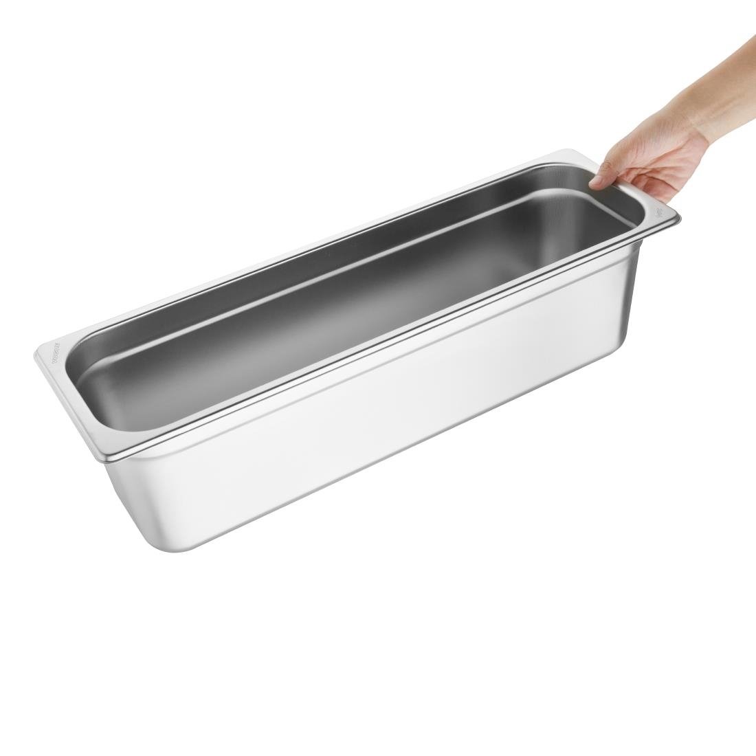 Vogue Edelstahl Gastronorm 2/4 Tray 150mm