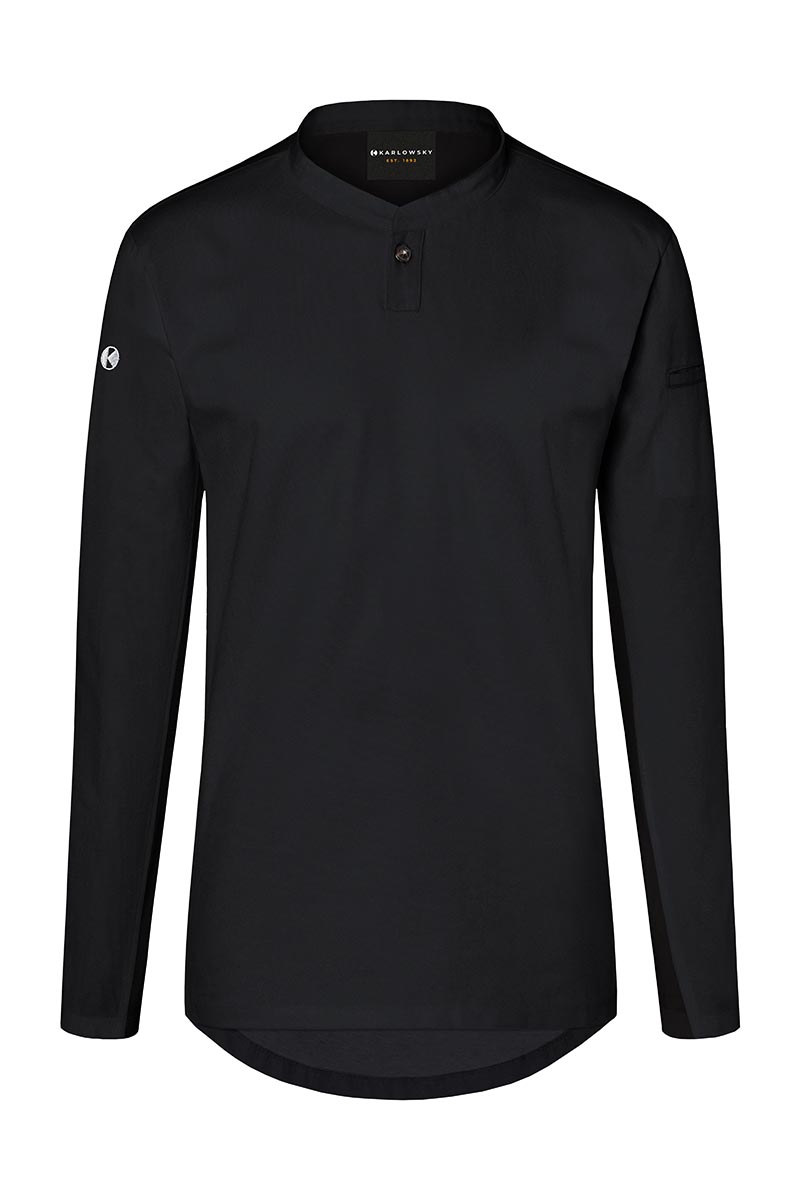Dameswerkshirt Met Lange Mouwen - Zwart - Xs