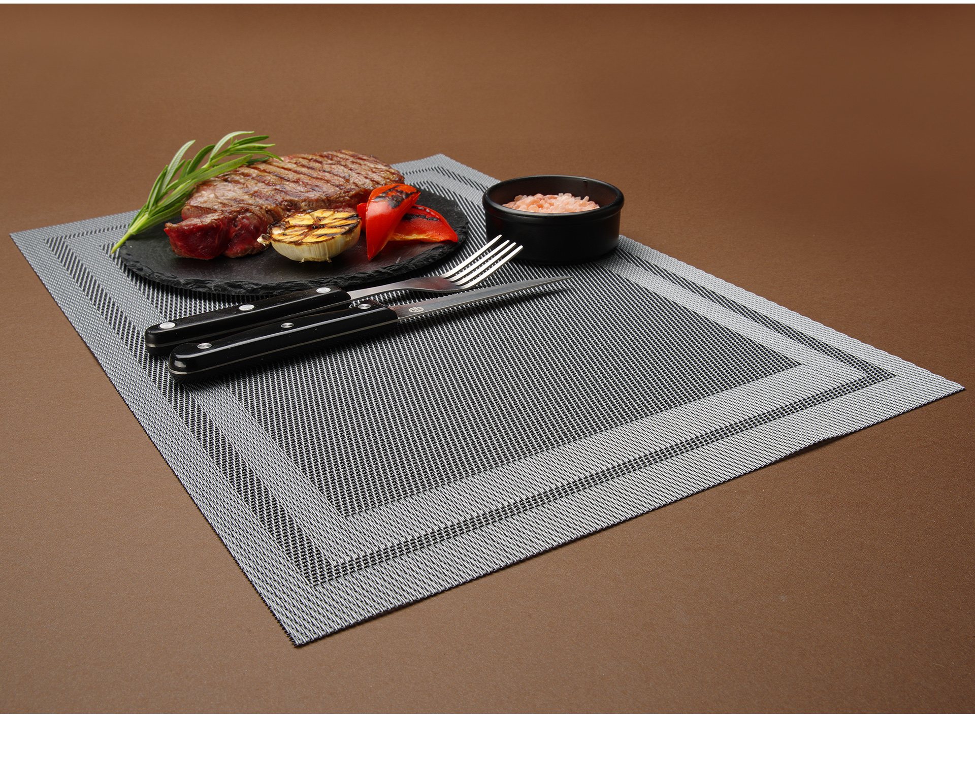 Set de table graphite 450x300 - 6 pièces