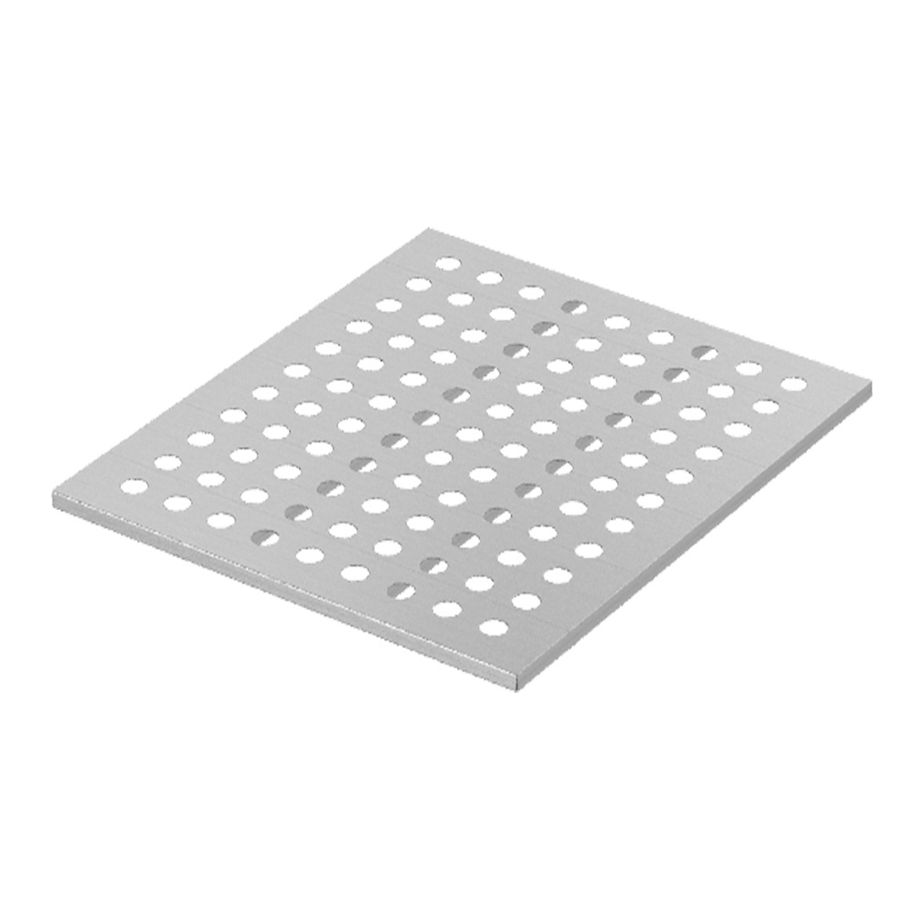 Edelstahl-Rückwandregal für Fach mit Tür