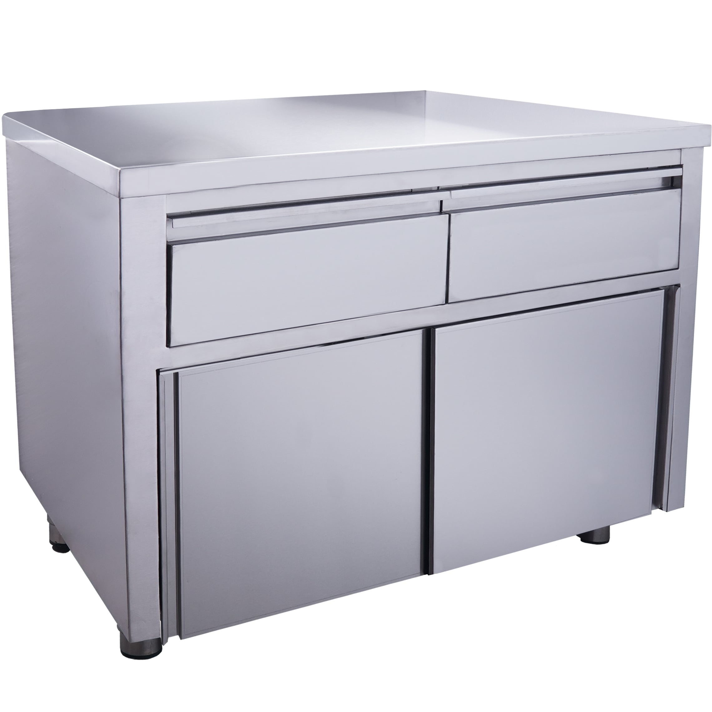 Armoire à portes coulissantes SARO avec 2 tiroirs, 1200x700mm