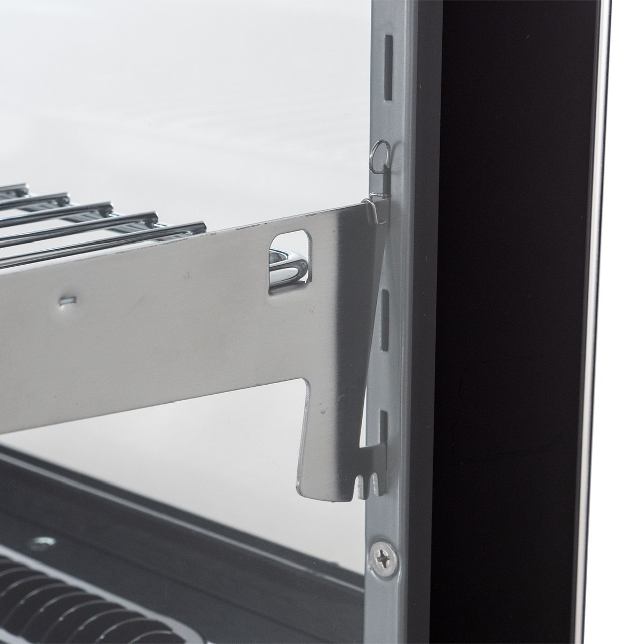 Kühlvitrine ECO 160 Liter, 880 mm, mit LED-Beleuchtung und 2 Ablagen