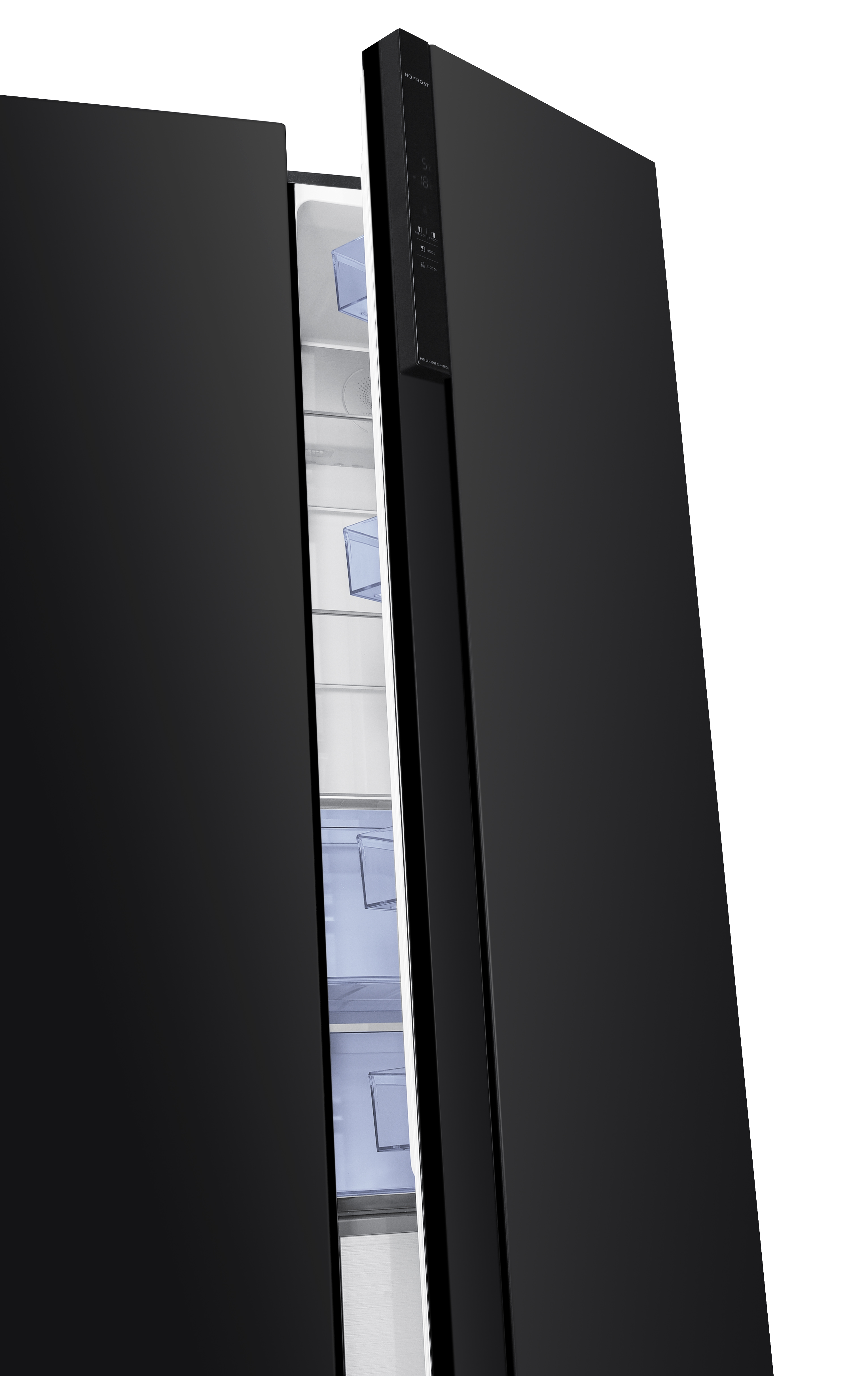 Kühlschrank - Schwarz - 367+225L - BONNSBS-680-040CB - Frilec