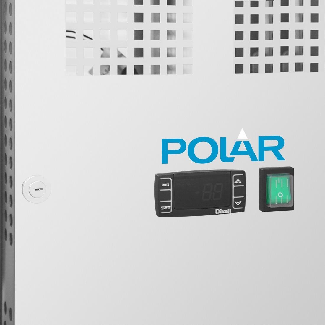 Polar U-Series Doppelter Pizzatisch mit Granitplatte 428Ltr